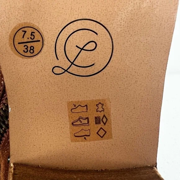 CHINESE LAUNDRY RAMBLE WESTERN LEATHER BOOTIES RUSTY BROWN NWOT WOMEN'S SIZE 7.5 - Picture 14 of 14